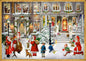 Miniature Nostalgic Advent Calendar Card - Wonderful Christmas Time
