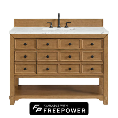 Malibu 48" Single Vanity, Amber Birch