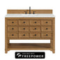Malibu 48" Single Vanity, Amber Birch