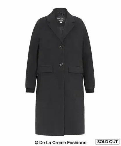 (PRE-ORDER) Womens Wool Blend Winter Warm Knee Length Coat