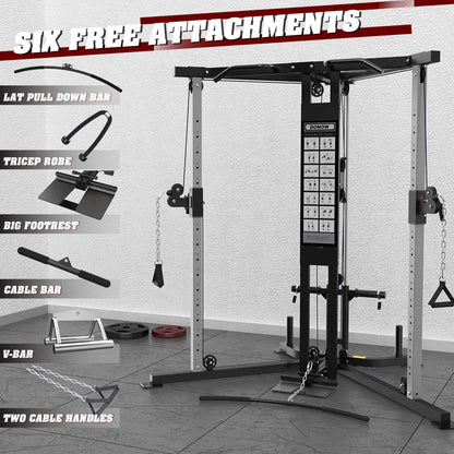 Premium Home Cable Crossover Full Body Workout Fly Machine, 350LBS (SAK06341)