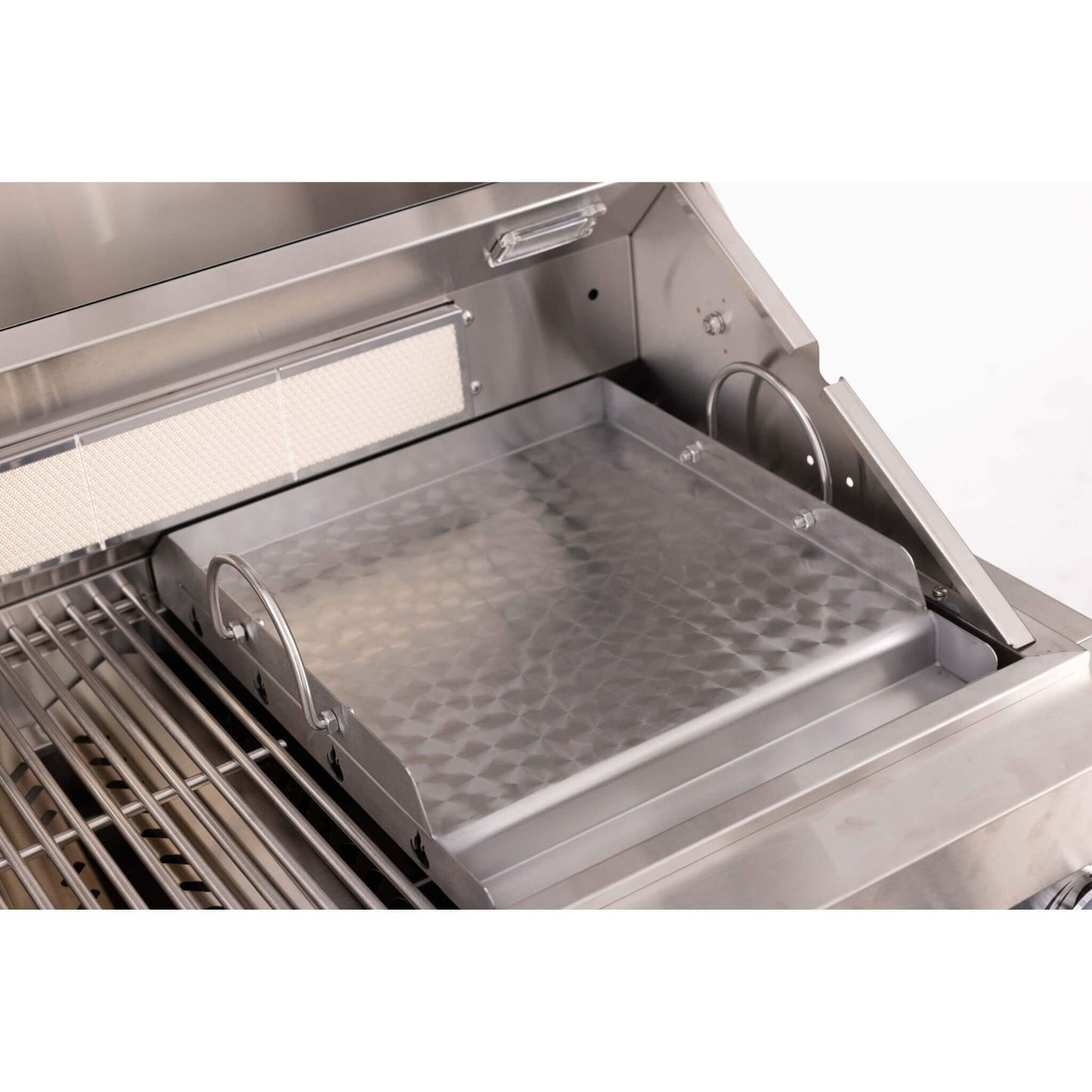 Premium Outdoor Kitchen With 32 Inch 60000 BTU Built-In Stainless Steel LPG Gas Grill, Door And Drawer Combo And Stainless Steel Ice Box (SAK98661)