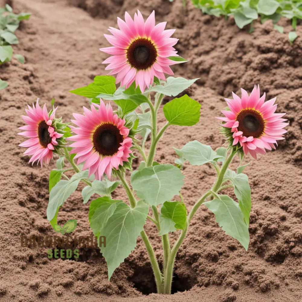 Premium Pink Sunflower Seeds, Vibrant Blooms for Garden Planting Easy to Grow, Attract Pollinators