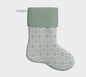 Green Fretwork Christmas Stocking | Chapple Chandler X Nicole Speake