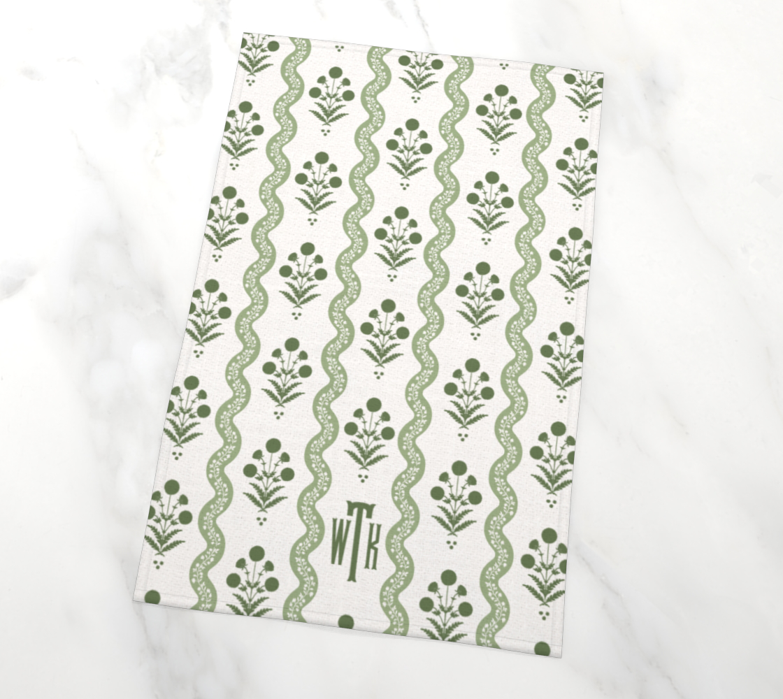 Monogrammed Kitchen Towels