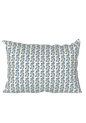 Petite Garden Lumbar Pillow, Navy Haven