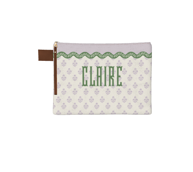 Wavy Floral Pouch
