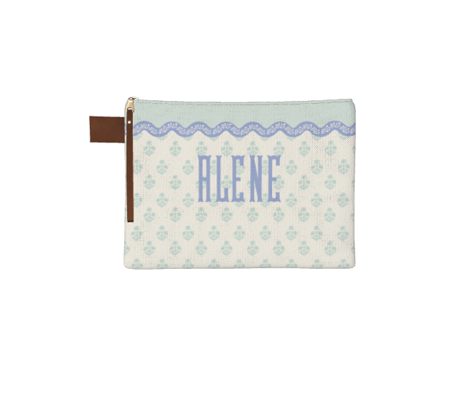 Wavy Floral Pouch