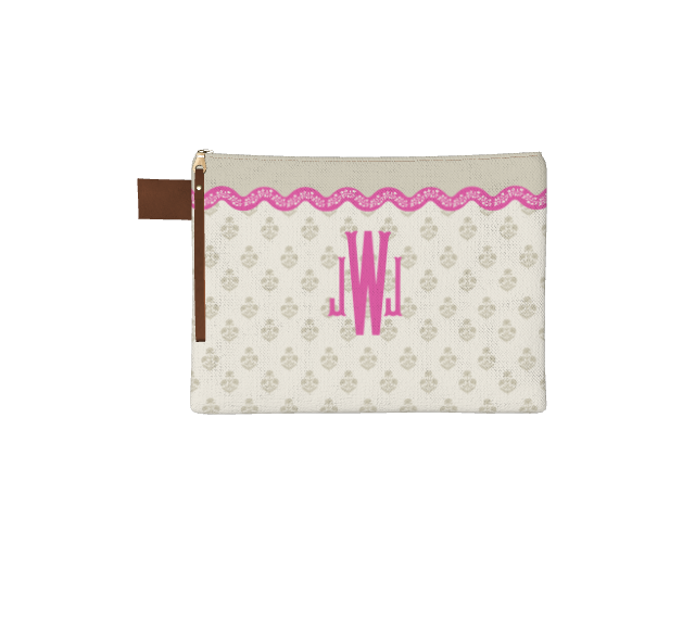 Wavy Floral Pouch