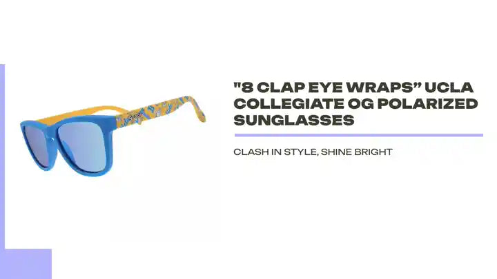 "8 Clap Eye Wraps&rdquo; UCLA Collegiate OG Polarized Sunglasses by@Outfy