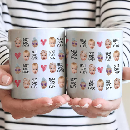 Custom Photo Best Dad/Mom Ever - Personalized Custom Mug - Father's Day, Mother's Day, Birthday Gift For Dad, Mom