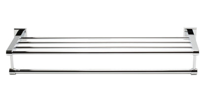 ALFI brand  AB9596 Polished Chrome 24 inch Towel Bar & Shelf Bathroom Accessory