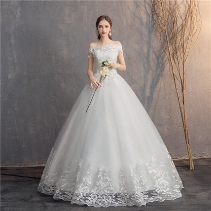 Sexy Off The Shoulder Lace Wedding Dress