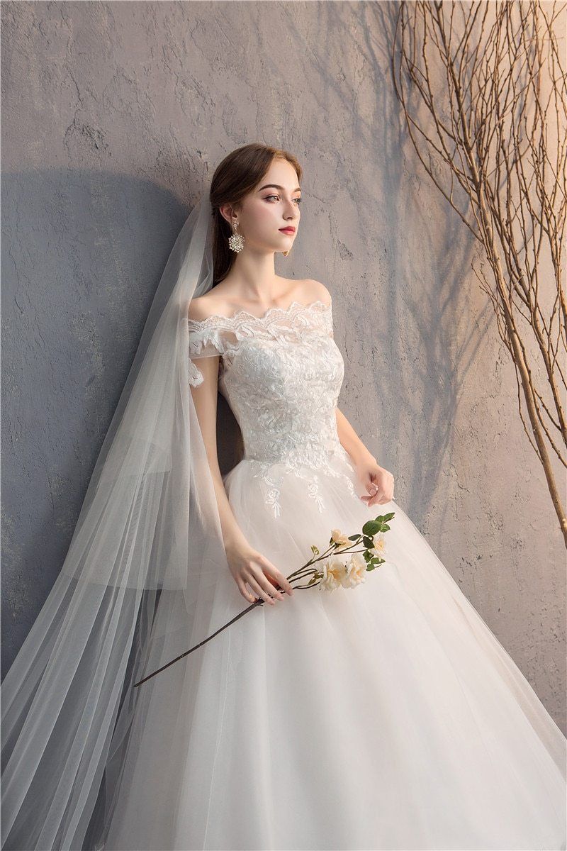 Sexy Off The Shoulder Lace Wedding Dress