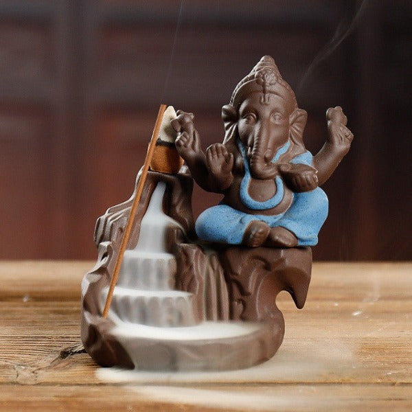 Ganesha Elephant Backflow Backflow Incense Burner