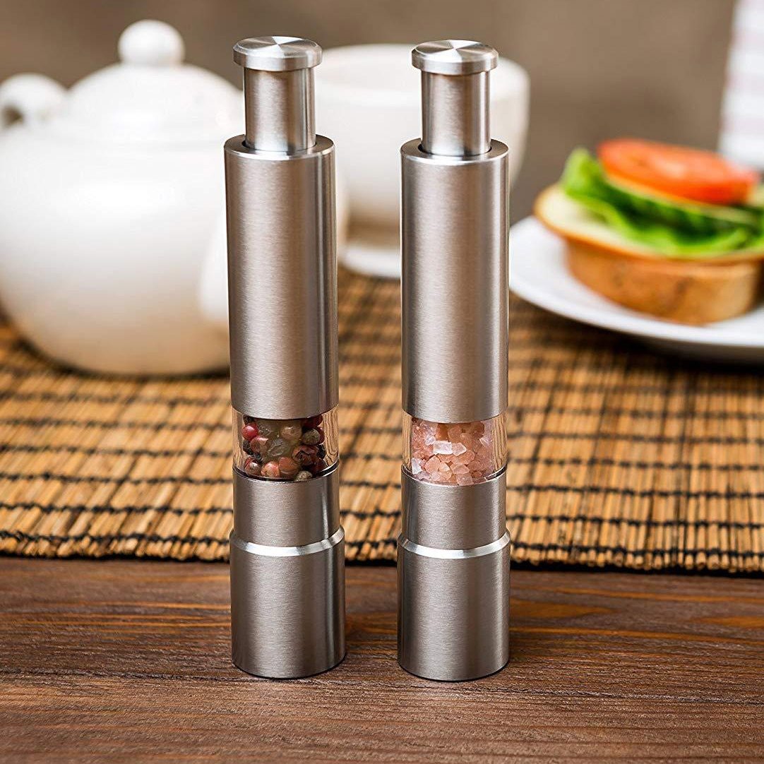 steel salt and pepper grinder