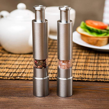 steel salt and pepper grinder