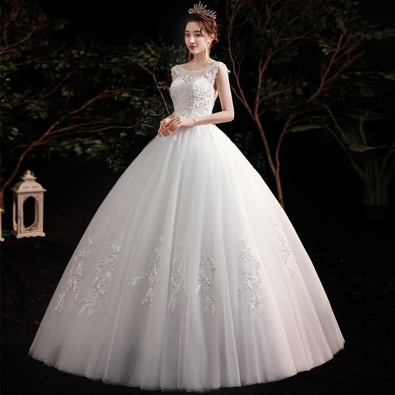 Sexy New Illusion Bride Dress Sweetheart Princess Simple Wedding Dresses