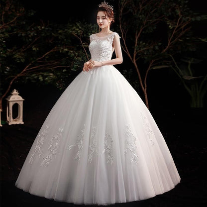 Sexy New Illusion Bride Dress Sweetheart Princess Simple Wedding Dresses