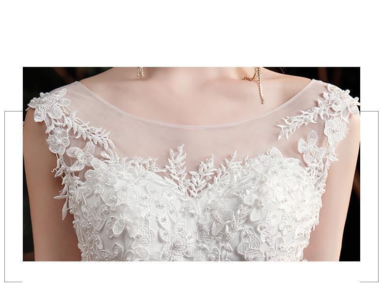 Sexy New Illusion Bride Dress Sweetheart Princess Simple Wedding Dresses