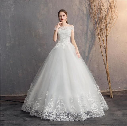 Sexy Off The Shoulder Lace Wedding Dress