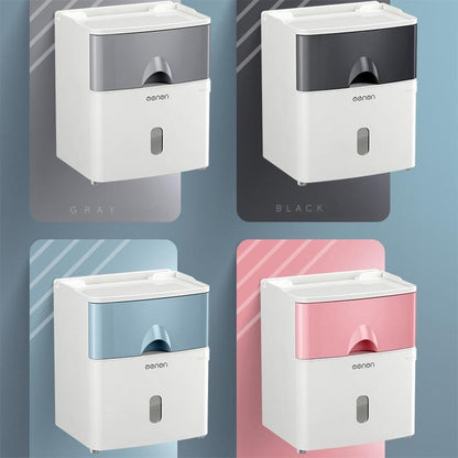 Multifunction Toilet Paper Holder Waterproof Toilet Tissue Storage Box