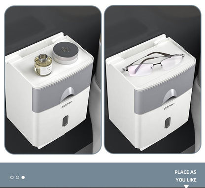 Multifunction Toilet Paper Holder Waterproof Toilet Tissue Storage Box