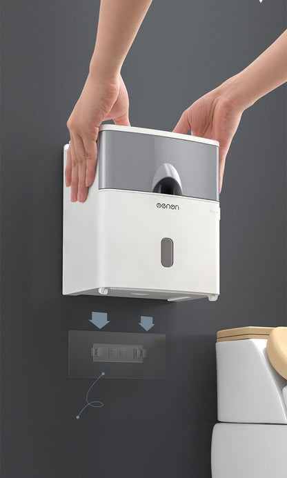 Multifunction Toilet Paper Holder Waterproof Toilet Tissue Storage Box