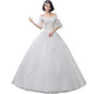 Sexy Off Shoulder Wedding Dress Korean Style