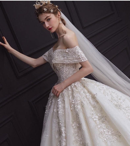 Luxury Sexy Wedding Dress Sweetheart Bridal Gown