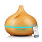 Wood Grain Aromacare Essential Oil Aroma LED Diffuser With Remote Control 550ml
