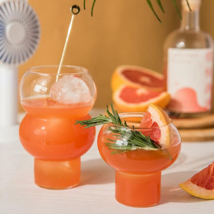 Bubble Drink Glass Set - Tall | Glassware | Under $100 | Kitchen + Metal