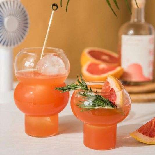 Bubble Drink Glass Set - Tall | Glassware | Under $100 | Kitchen + Metal