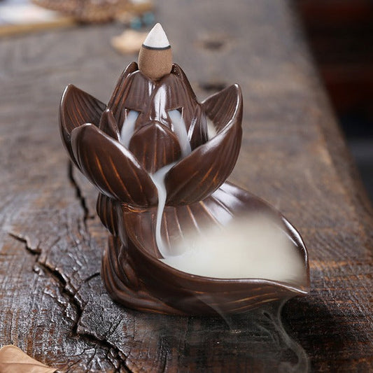 Lotus Flower Backflow Incense Burner
