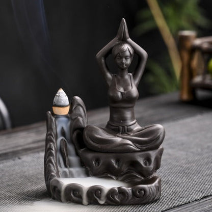 Yoga Meditation Incense Burner Waterfall