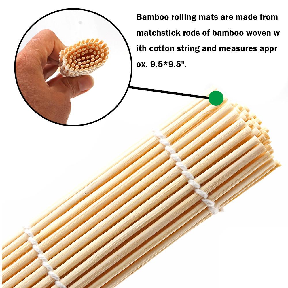 DIY Bamboo Sushi Rolling Mat Set
