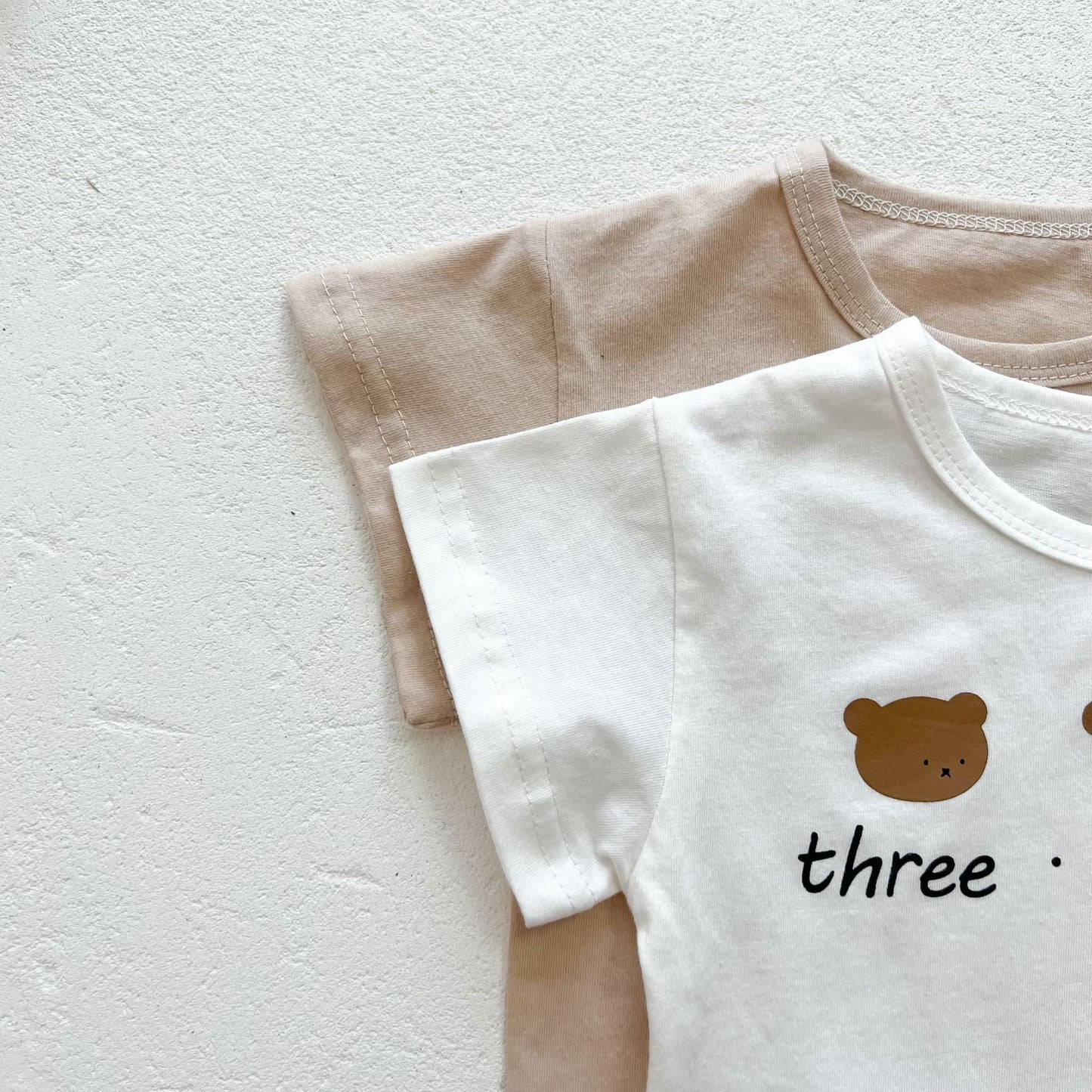 Baby Girls Bear Print Top Combo Overalls In Sets