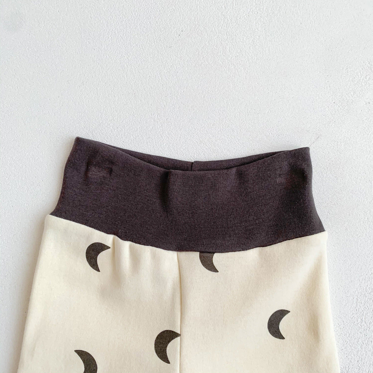 Baby Print Pattern Crewneck Long Sleeve Tops With Pants Sets