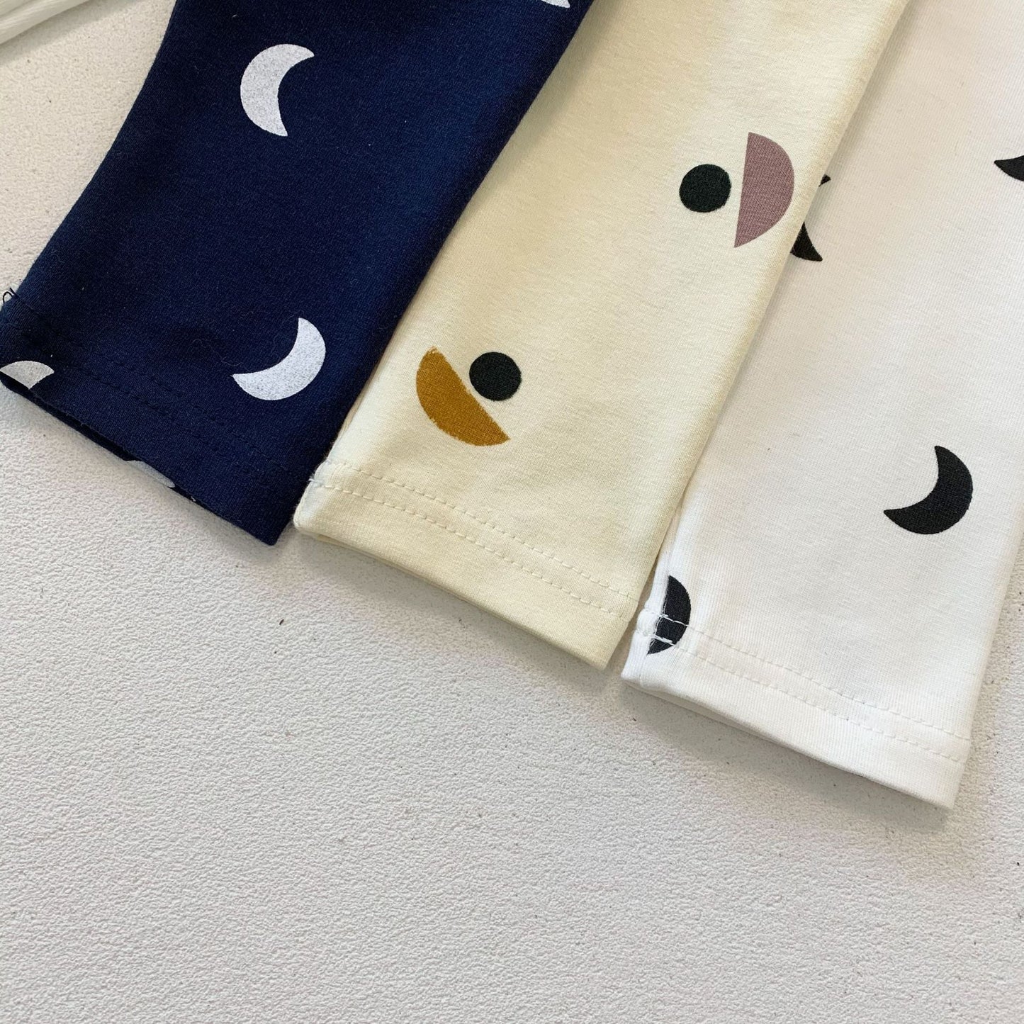 Baby Girls Moon Print Stylish Top Combo Long Pants In Sets