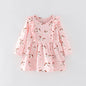 Baby Girl Various Style Crewneck Long Sleeves Dress