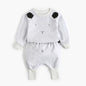 Baby Cartoon Animal Pattern Hoodie Combo Big PP Pants Sets
