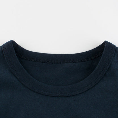 Baby Boy Printed Pattern Solid Color T-Shirt In Summer