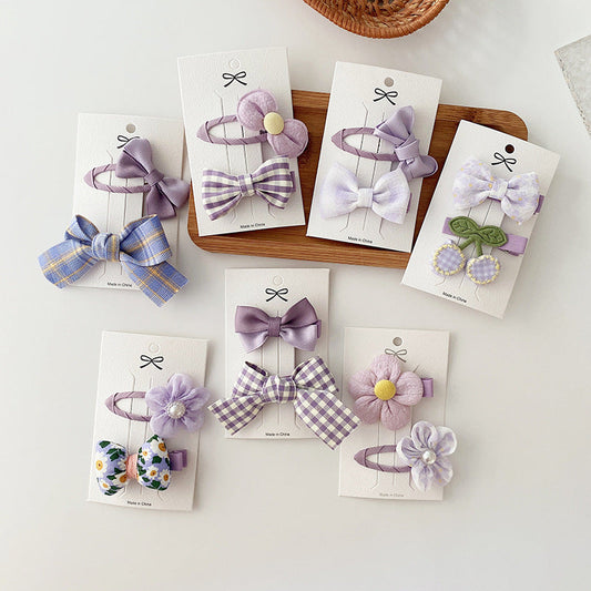Dreamy Purple Collection: Sweet Bow Hair Clip, New Style Hair