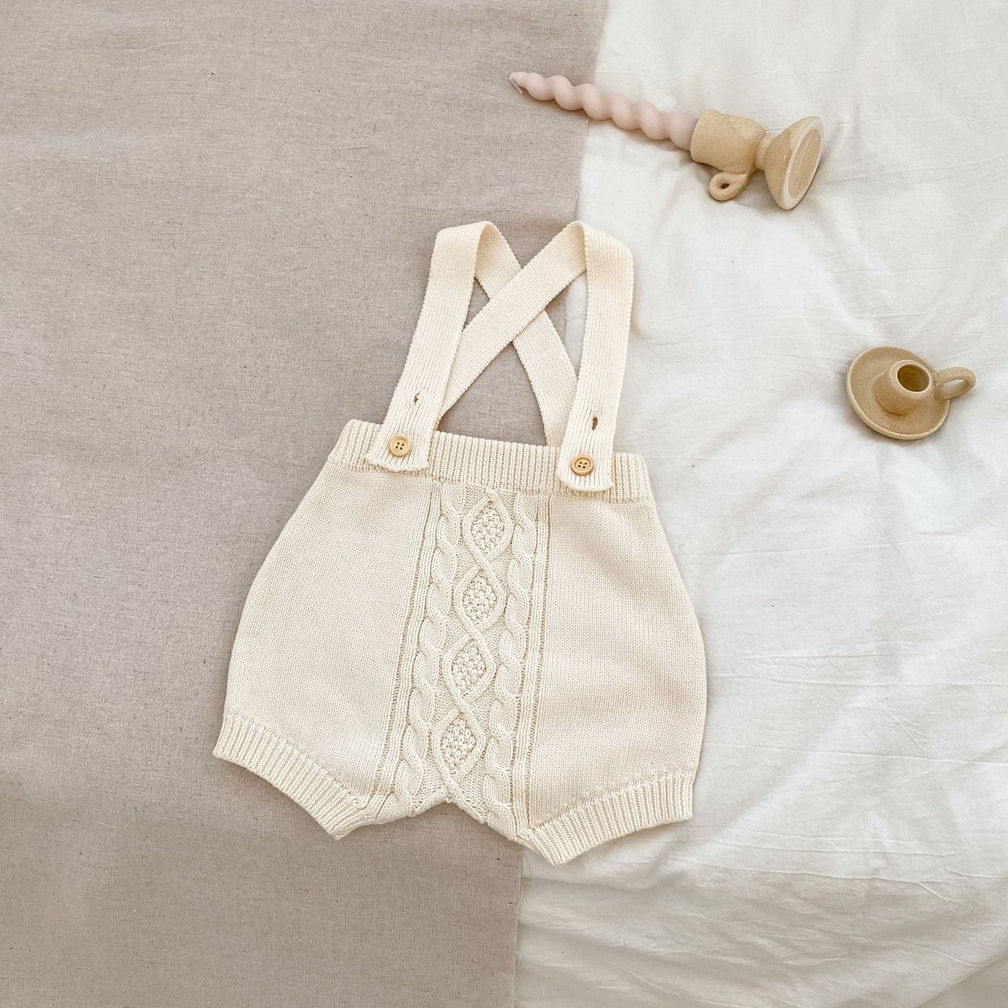 Autumn Solid Color Knitted Overalls Quality