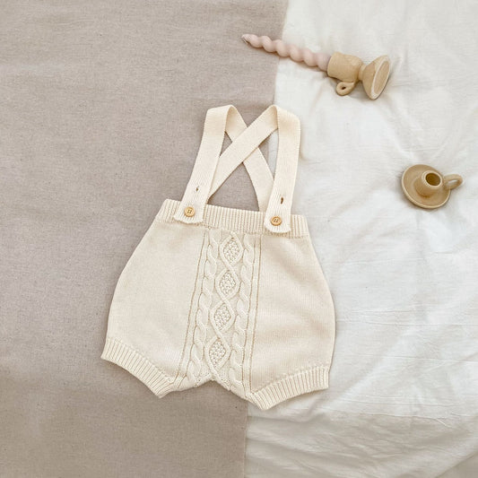 Autumn Solid Color Knitted Overalls Quality