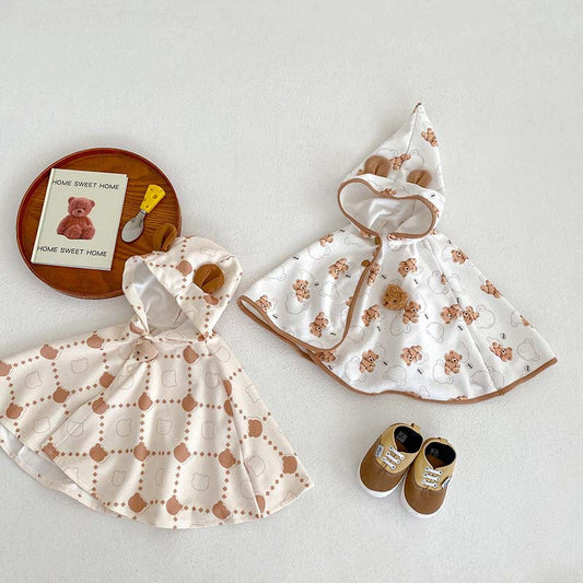 Bear Pattern 0-2 Years Outfits Shawls