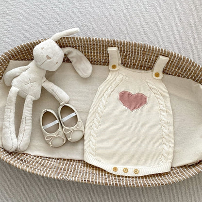 Baby Girl New Autumn Heart Front Design Camisole Knitted Vest One