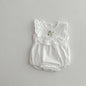 Baby Girl Embroidered Pattern Solid Color Sleeveless Dress & Onesies