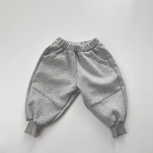 Baby Solid Color New Winter Kindergarden Thickened Pants