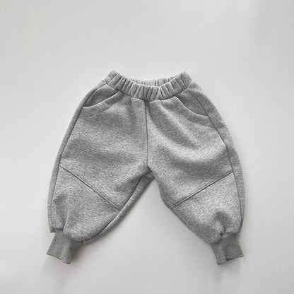 Baby Solid Color New Winter Kindergarden Thickened Pants